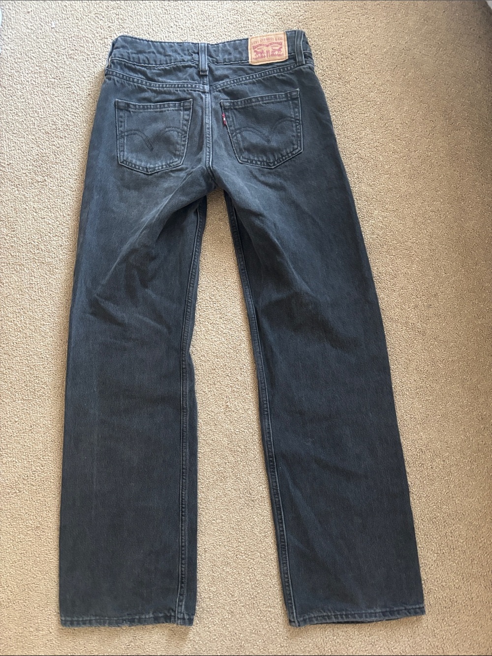 Levi’s Superlow Woman’s Loose Jeans - Black Size 24 - Picture 6 of 7